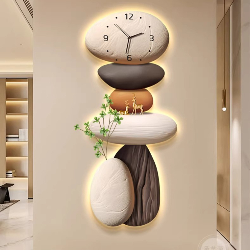 和風のユニークな壁掛け時計セキュリティデザイナー美的高級アー - Japanese Luxury Lifestyle のレビューと価格